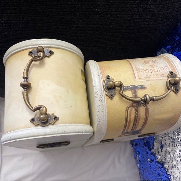 Two Wine Box Decorative and/or Fift Box 15”​ - Picture 2 of 12